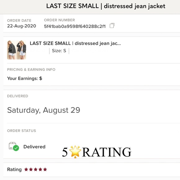 LAST SIZE SMALL | distressed jean jacket - Picture 5 of 8